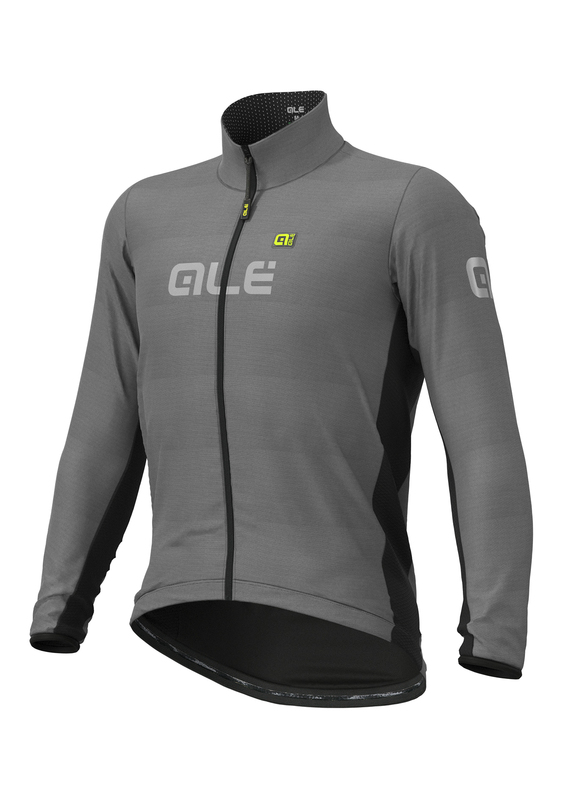 Celoreflexní cyklistická bunda ALÉ GUSCIO BLACK REFLECTIVE JACKET - Velikost L