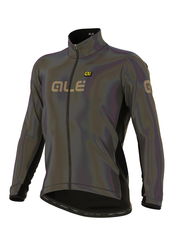 Cyklistická bunda ALÉ GUSCIO IRIDESCENT REFLECTIVE JACKET - Velikost M