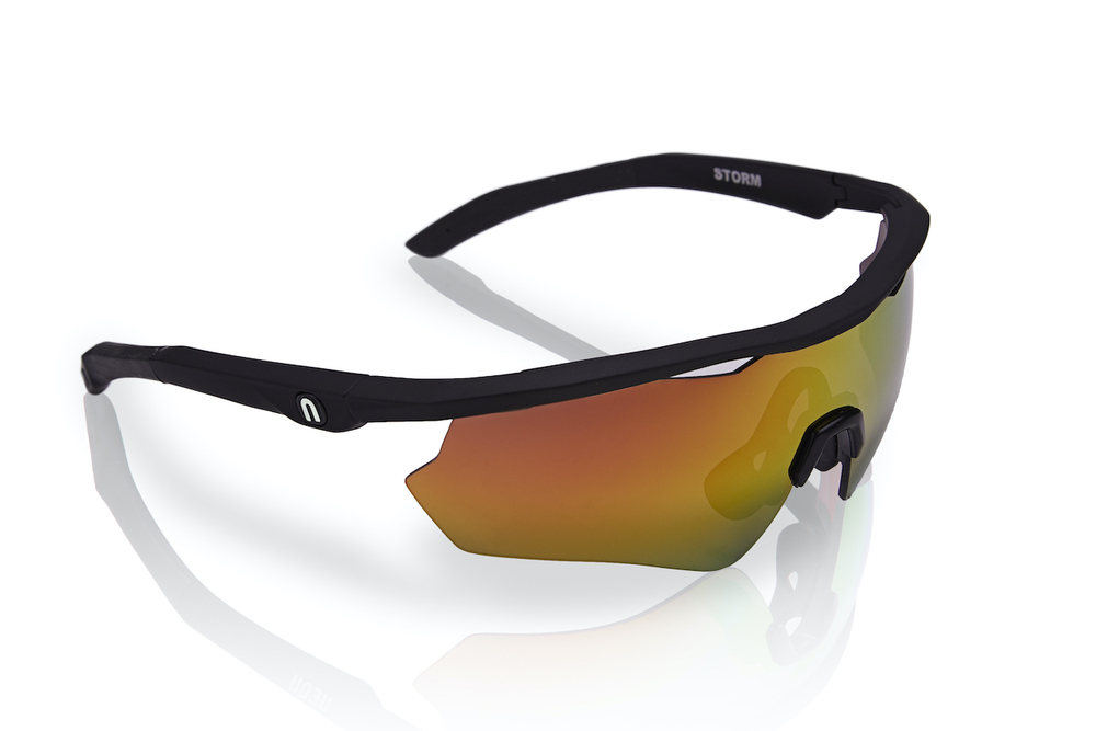 Brýle NEON STORM Black Mirrortronic Red