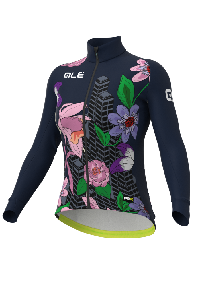 Zateplený cyklistický dres ALÉ dámský PR-R CITY - Velikost L