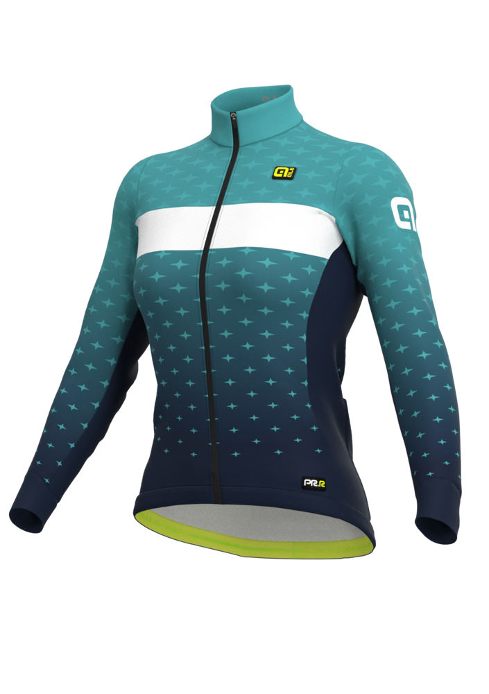 Zateplený cyklistický dres ALÉ dámský PR-R STARS - Velikost M