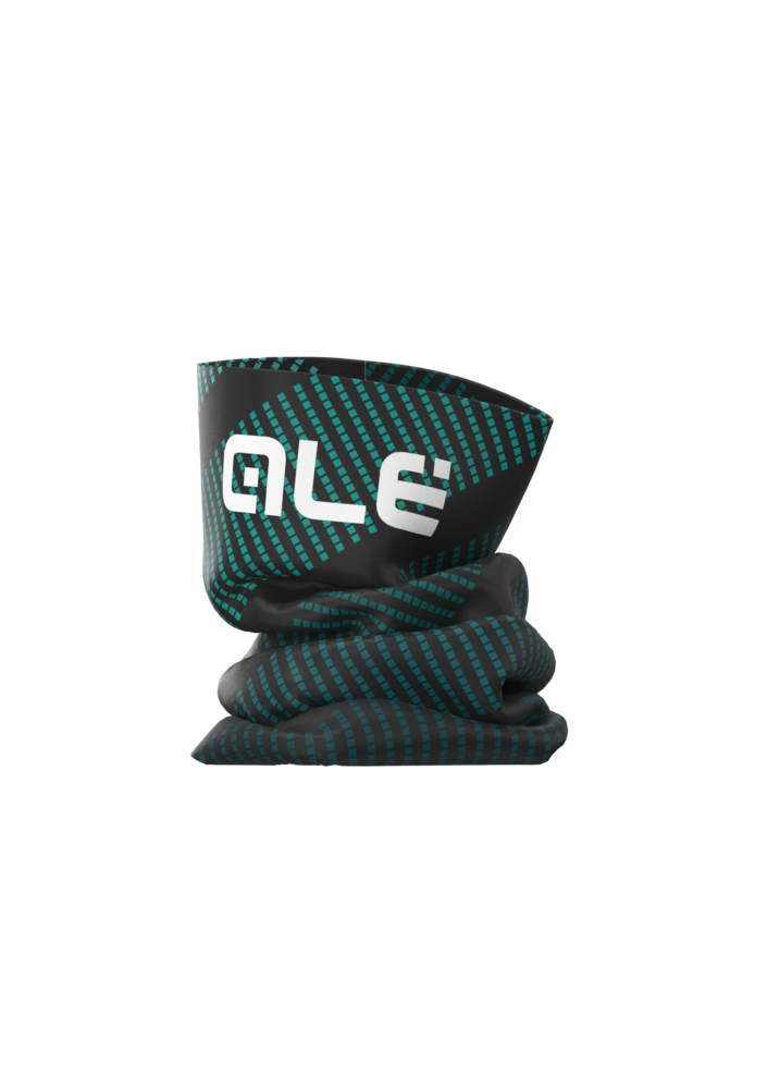 Cyklistický nákrčník ALÉ ACCESSORI TAK WOOL THERMO Green-Black - Velikost ONE SIZE