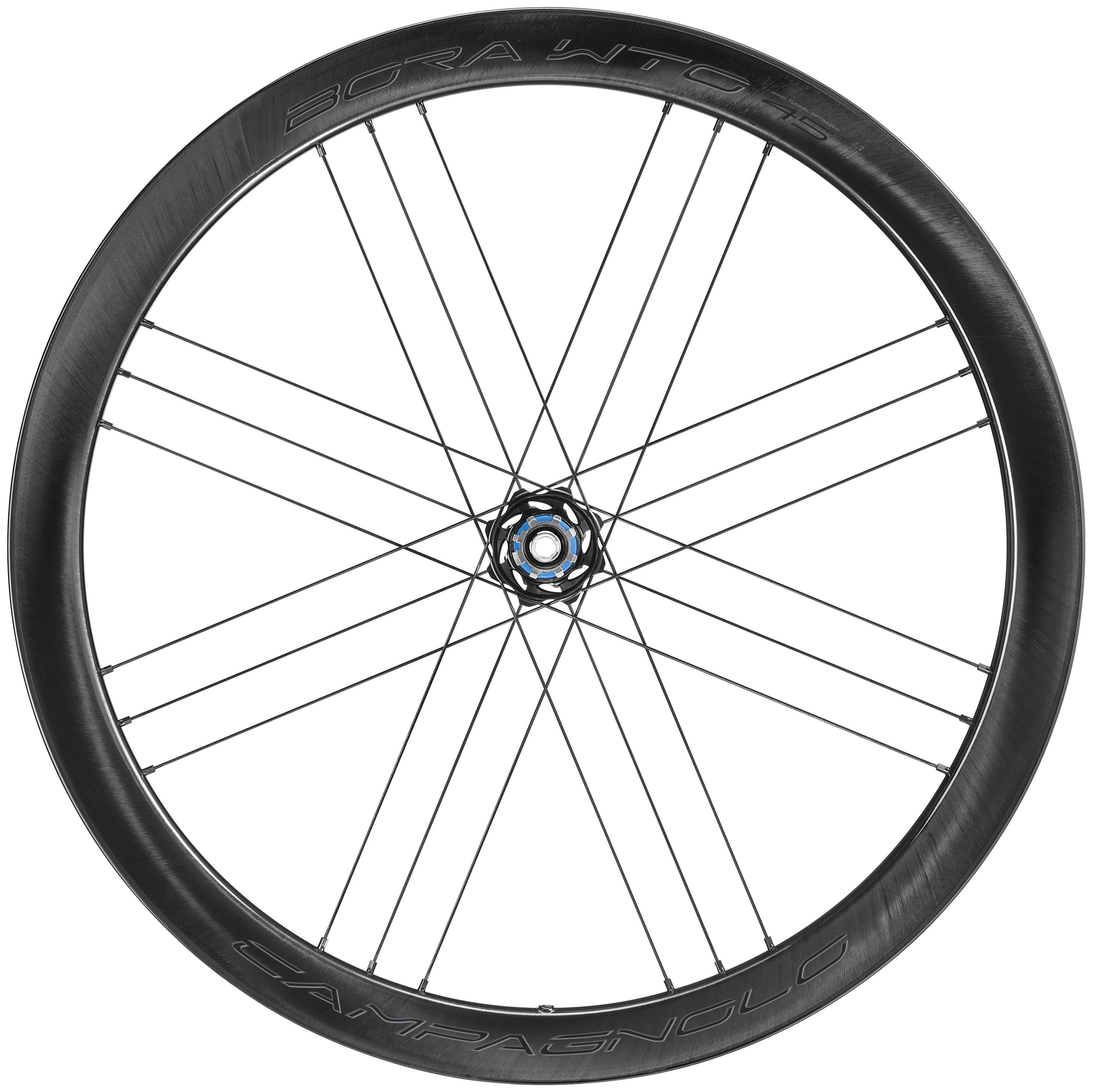 Karbonová kola Campagnolo BORA WTO 45 2WF DARK plášťová DB, HH12+HH12/142 AFS vč.obalů