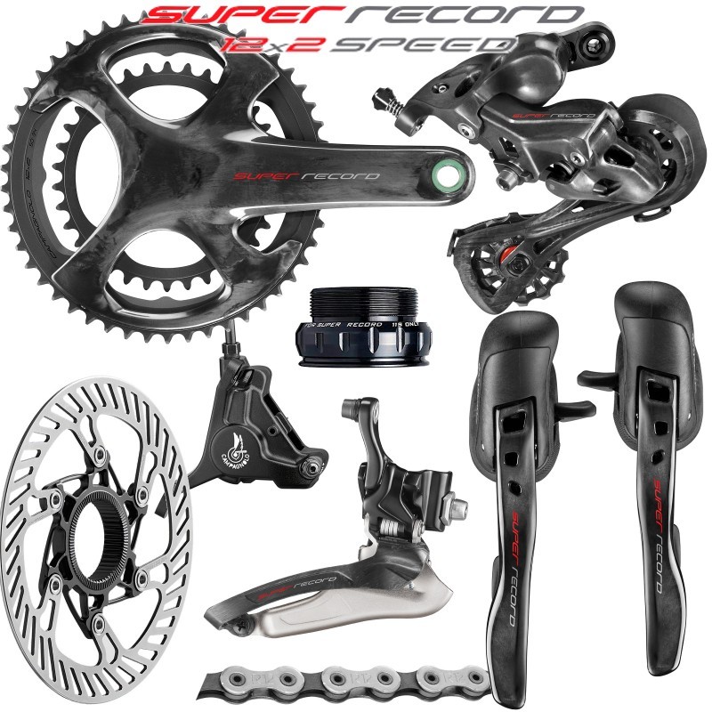 Sada Campagnolo SUPER Record DB 12s 175mm 52-36, BSA
