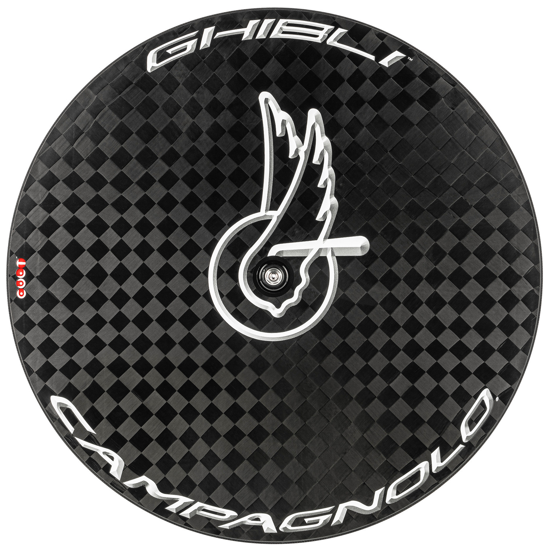 Diskové kolo Campagnolo GHIBLI, dráhové, přední, galuska, osa na matice