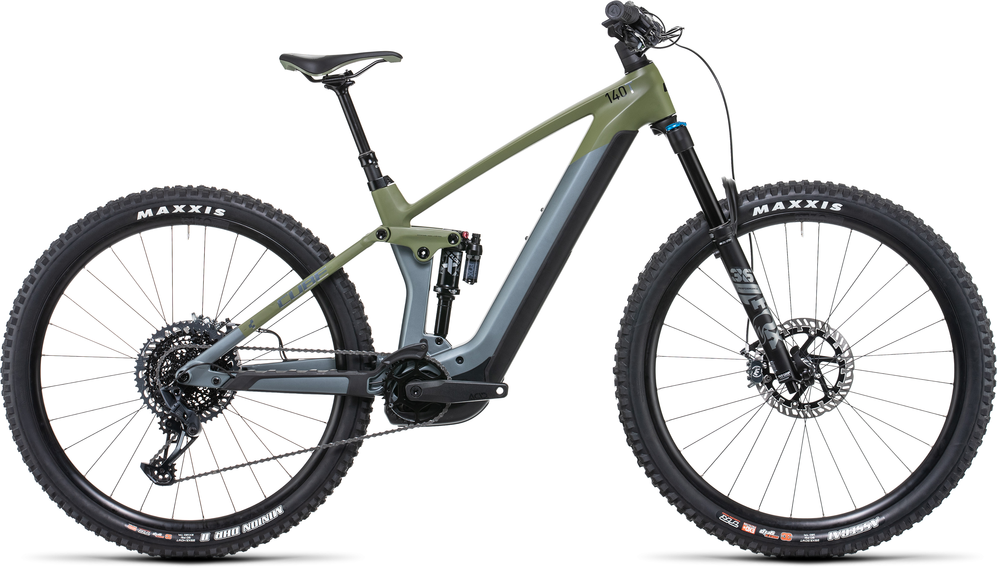 CUBE Reaction Hybrid 140 HPC TM 750 flashgrey´n´olive 18" 2022