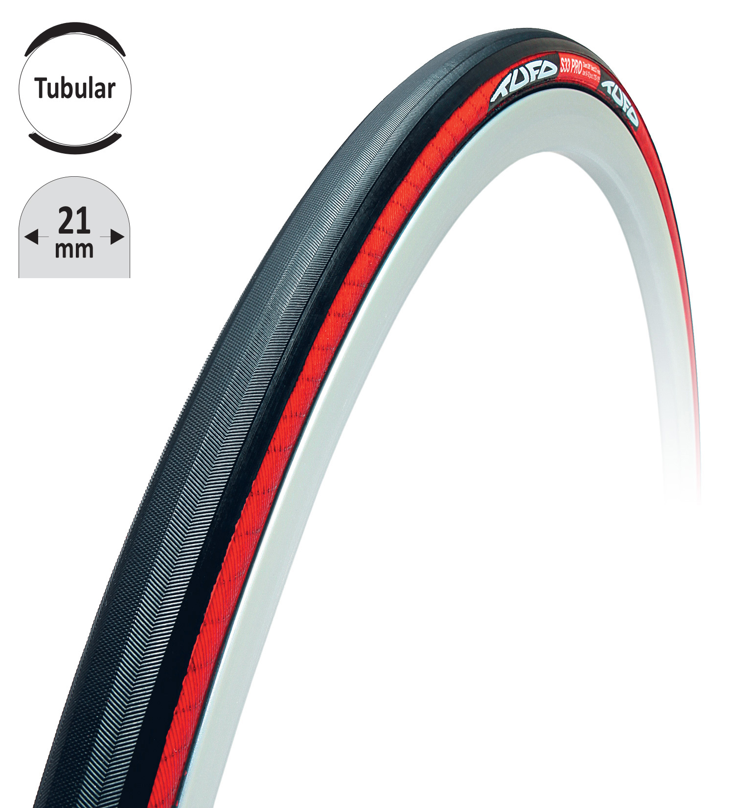 Galuska TUFO S33 PRO černo/červená 28"