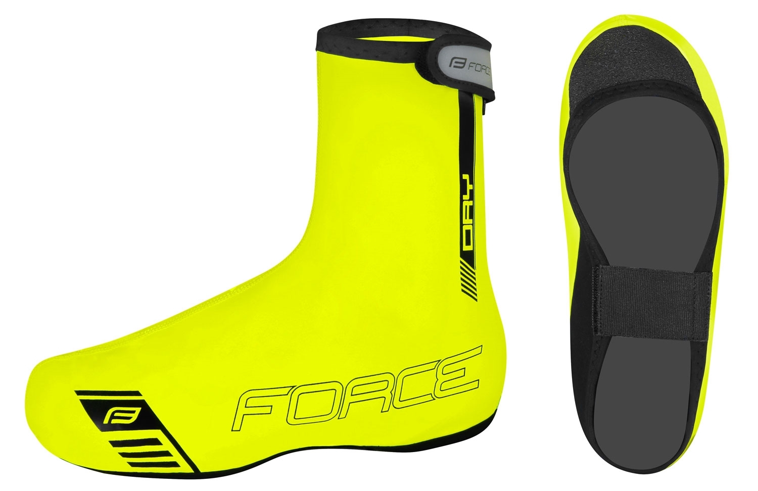 Návleky treter FORCE PU DRY, fluo XXL