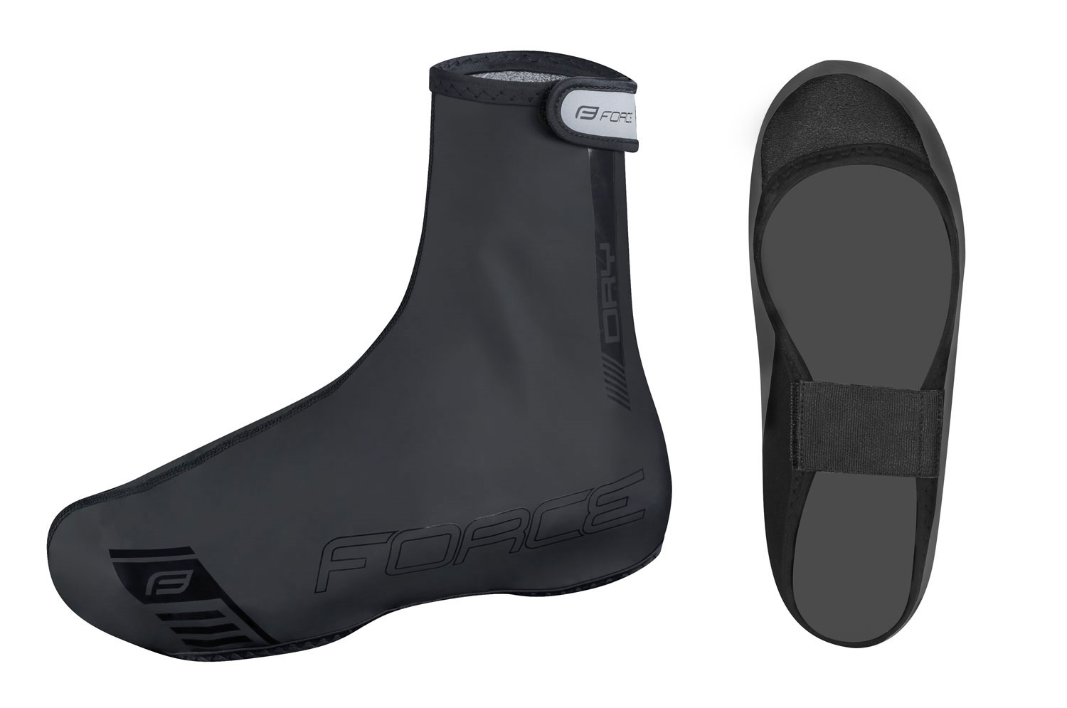 Návleky treter FORCE PU DRY, černé M