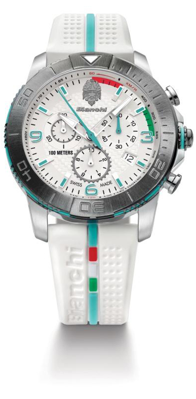 Hodinky Bianchi Chronograph White