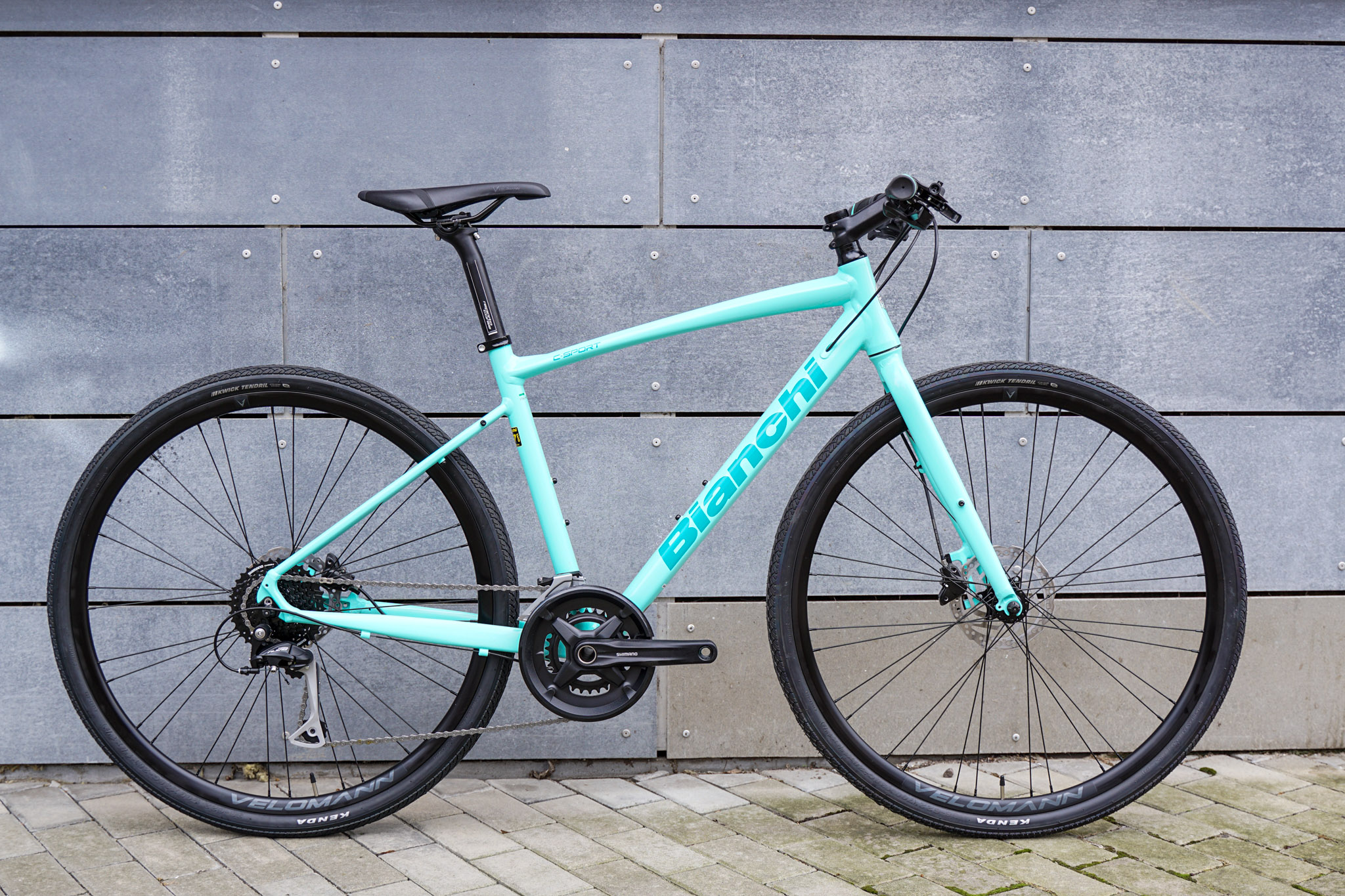 Bianchi C-Sport 3 Alivio 2x9 Disc 2023 Celeste 47cm