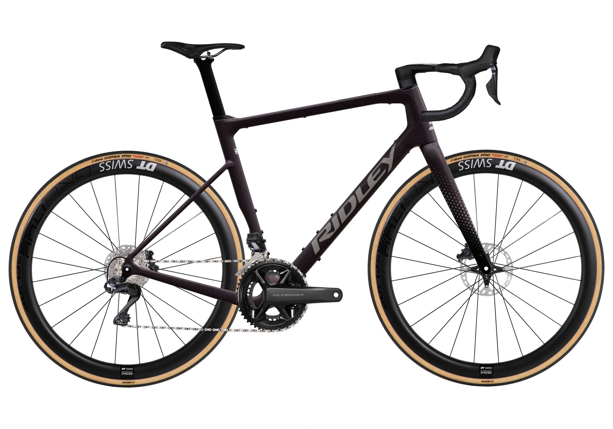 Ridley Grifn RS Shimano Ultegra Di2 2x12 Dark Plum Metallic + Autumn Grey Metallic