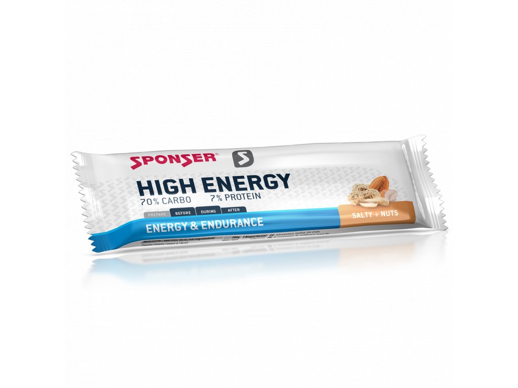 Sponser High Energy Bar - Salty+Nuts 45g - energetická tyčinka