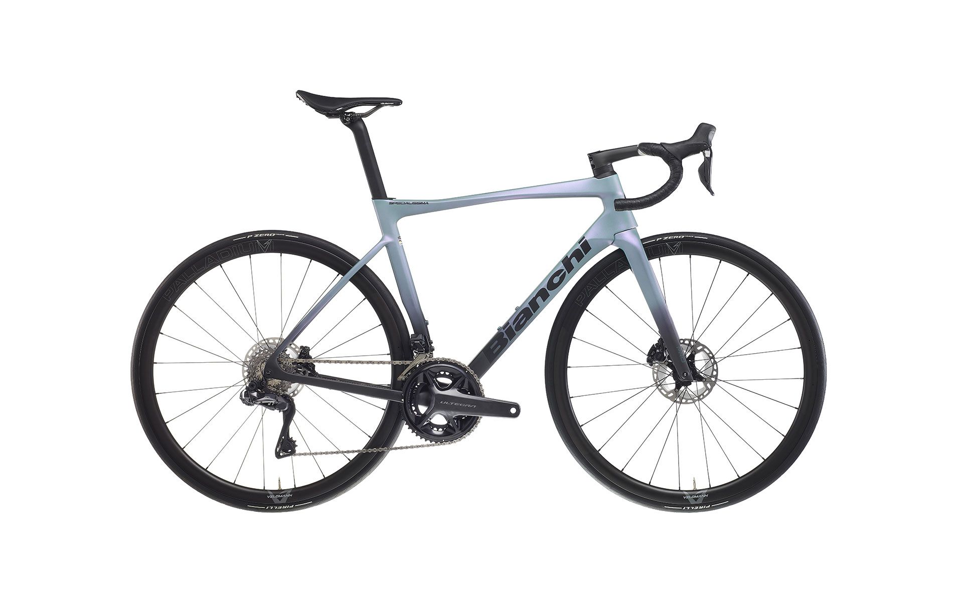 Bianchi Specialissima PRO Ultegra Di2 - karbon kola Palladium 33 Iridium 2025