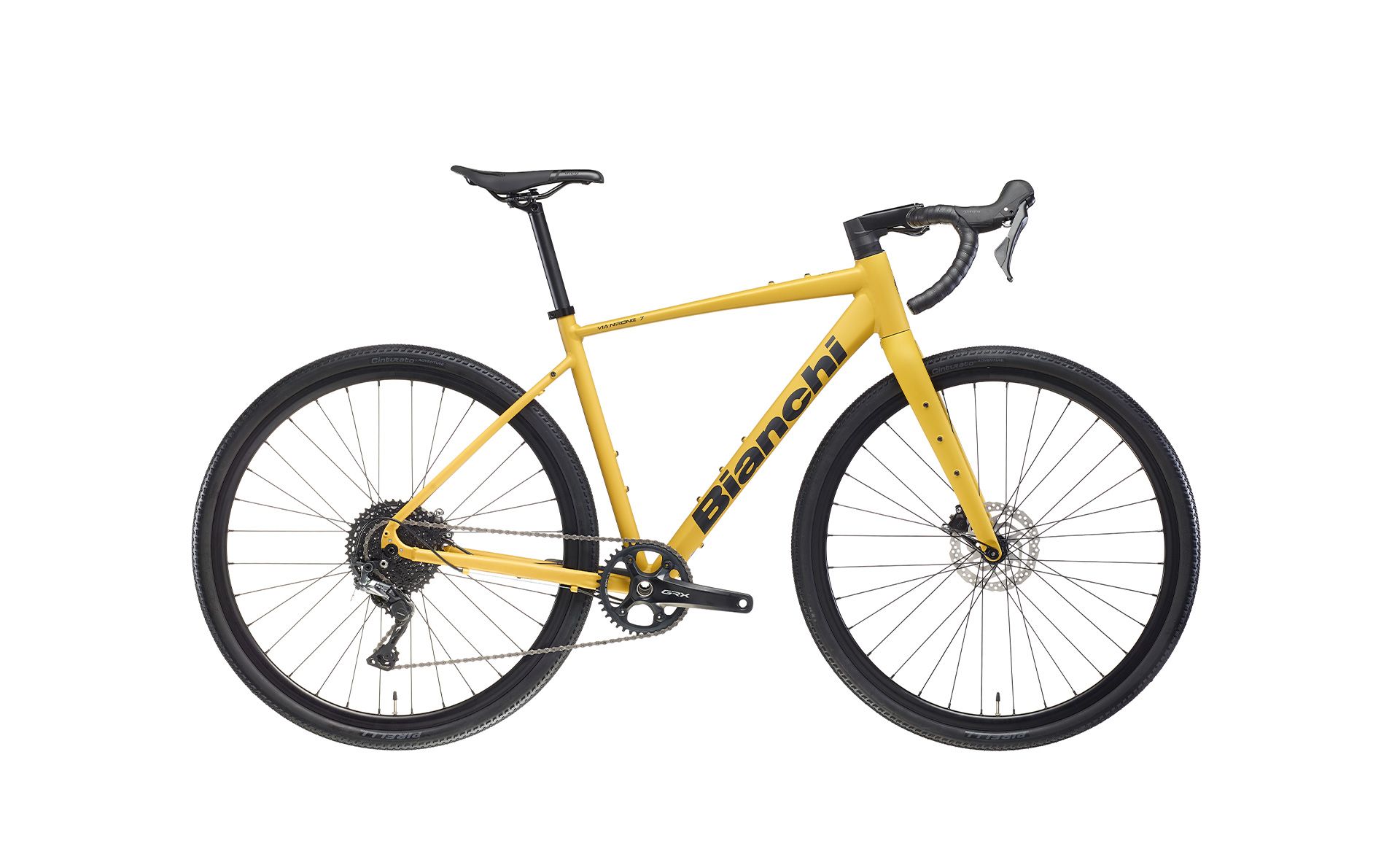 Bianchi VIA NIRONE 7 GRX600 11SP Yelow Matt Graphite Glossy 2026