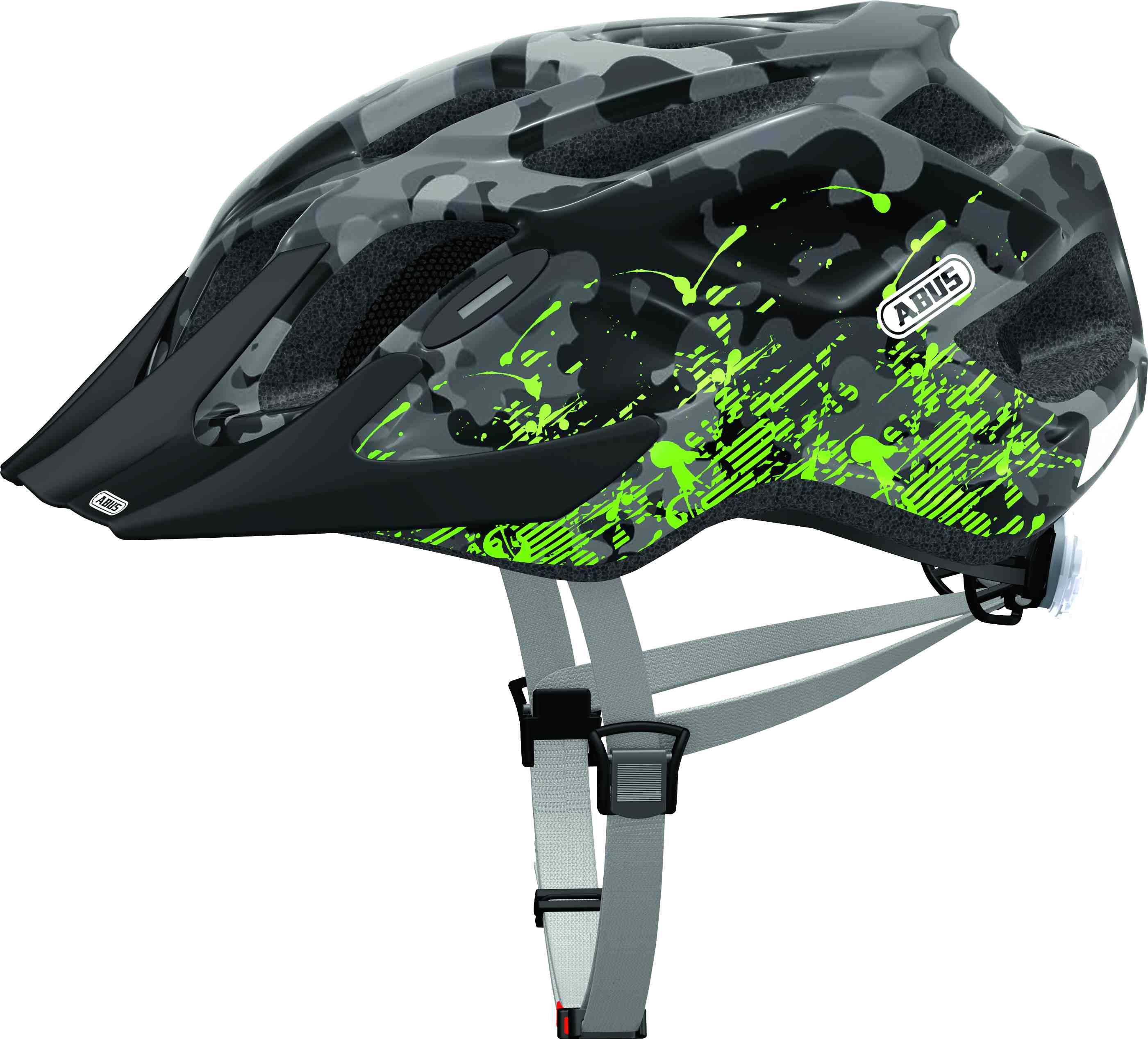 Přilba ABUS Mount X grey camuflage M (53-58 cm)