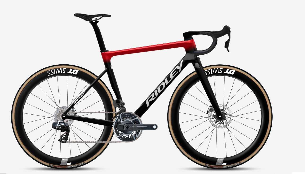 Ridley FALCN RS SRAM RED E1 AXS + WATT UD Carbon + Candy Red Metallic + Silver