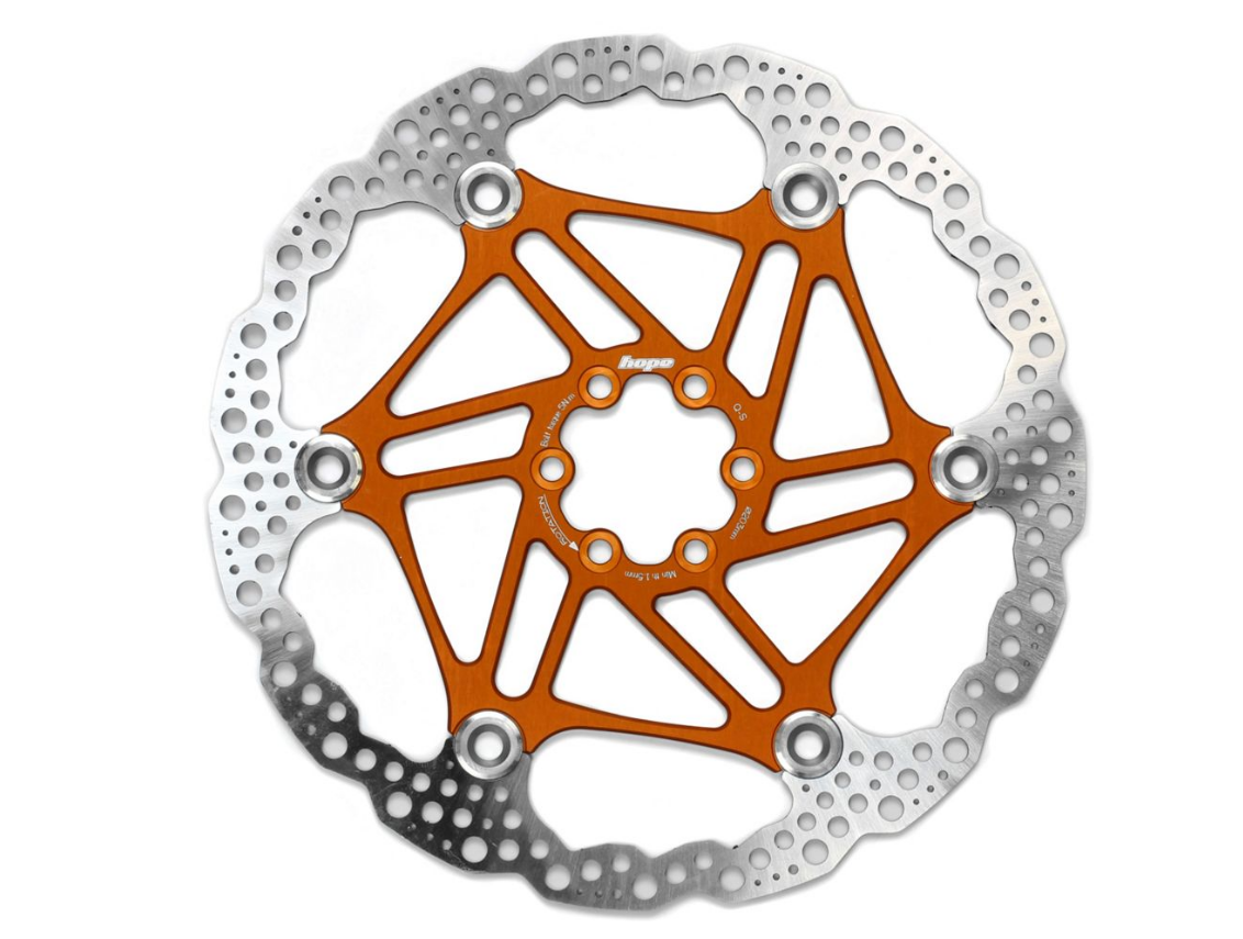 Brzdový kotouč Hope Floating Disc 180mm oranžový