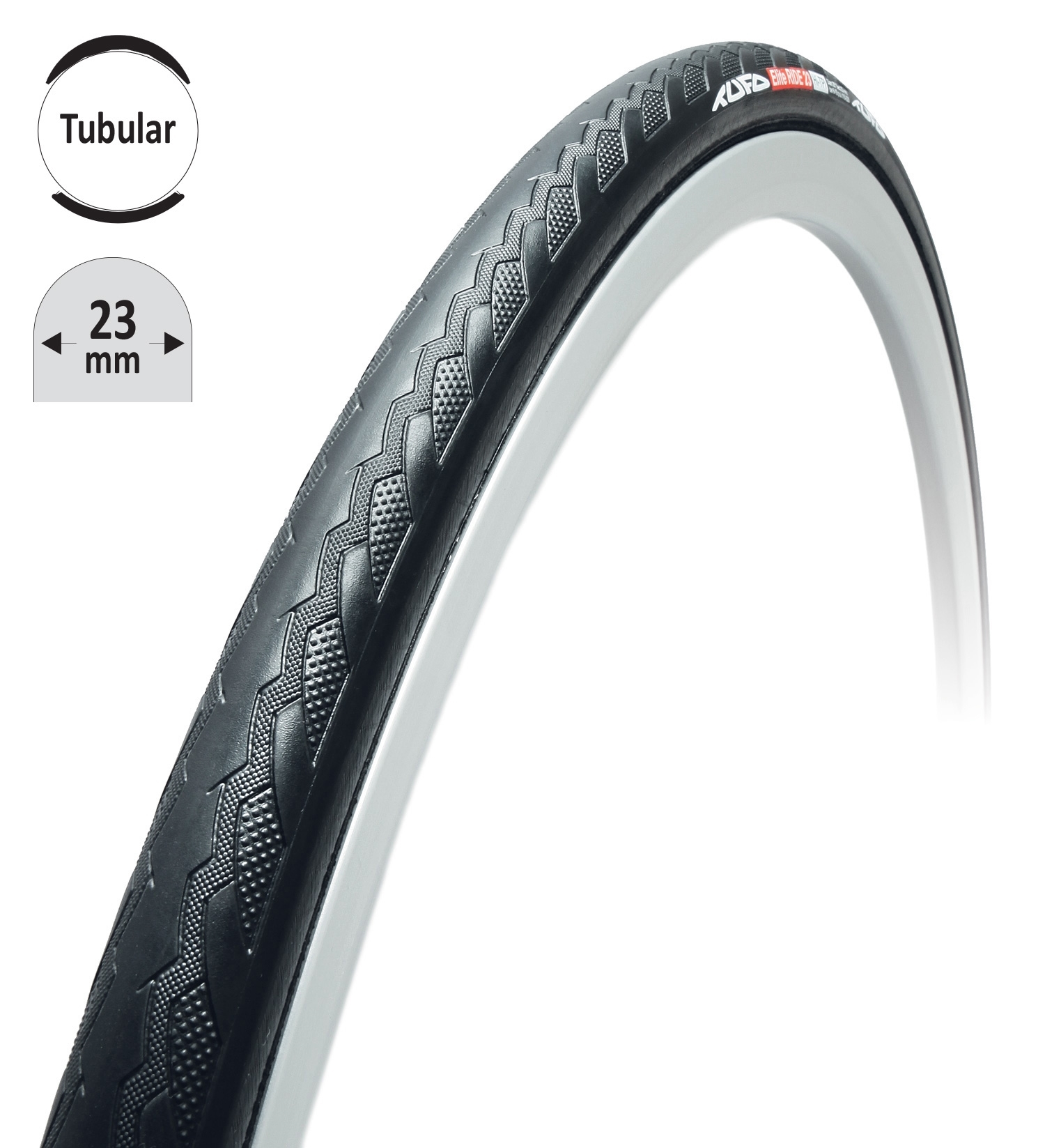 Galuska TUFO ELITE RIDE 23 černo/černá 28"