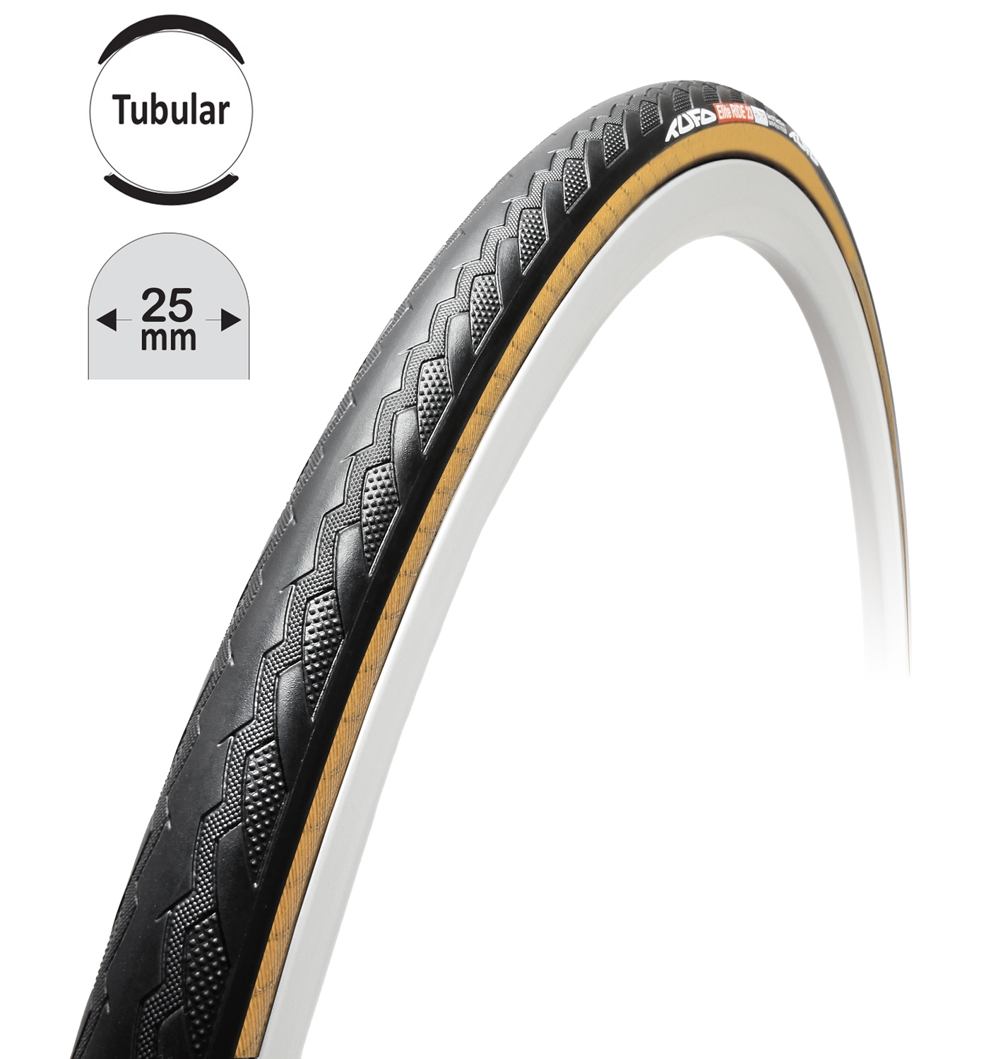 Galuska TUFO ELITE RIDE 25 černo béžová 25mm