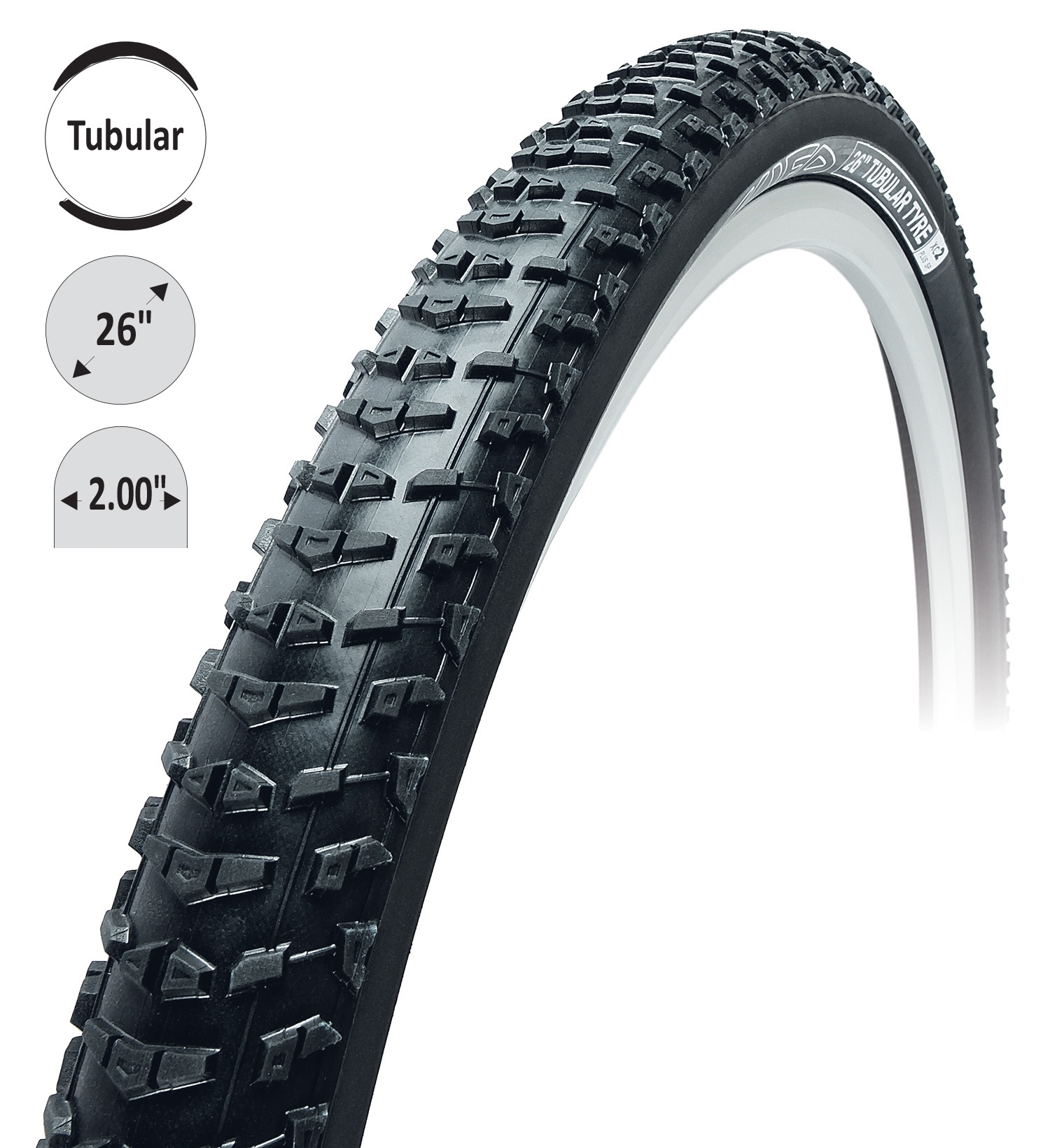 Galuska TUFO mtb XC2 26" PLUS SP černá 26"x 2,0