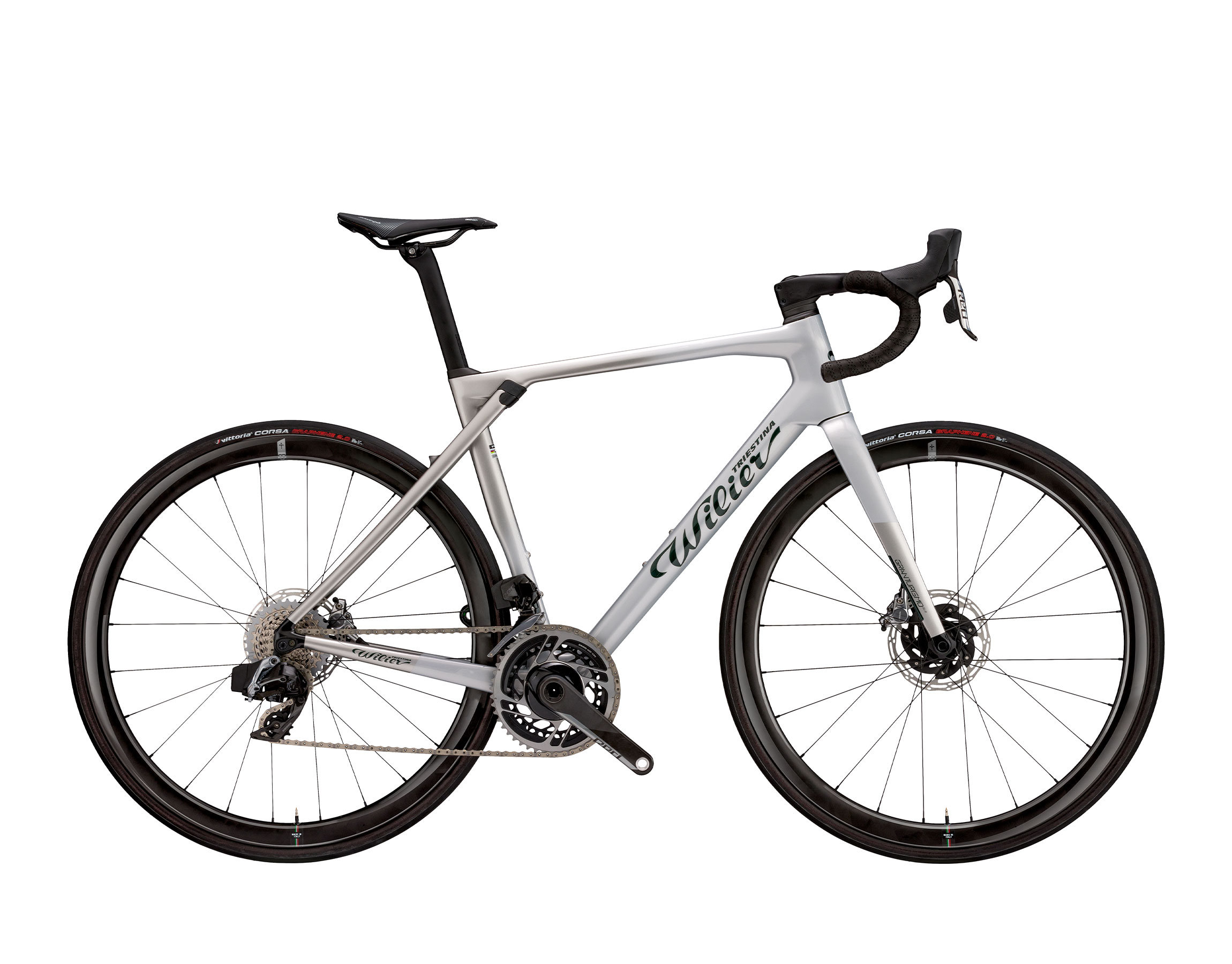 Wilier GRANTURISMO Disc+ FORCE AXS + SLR38 red white