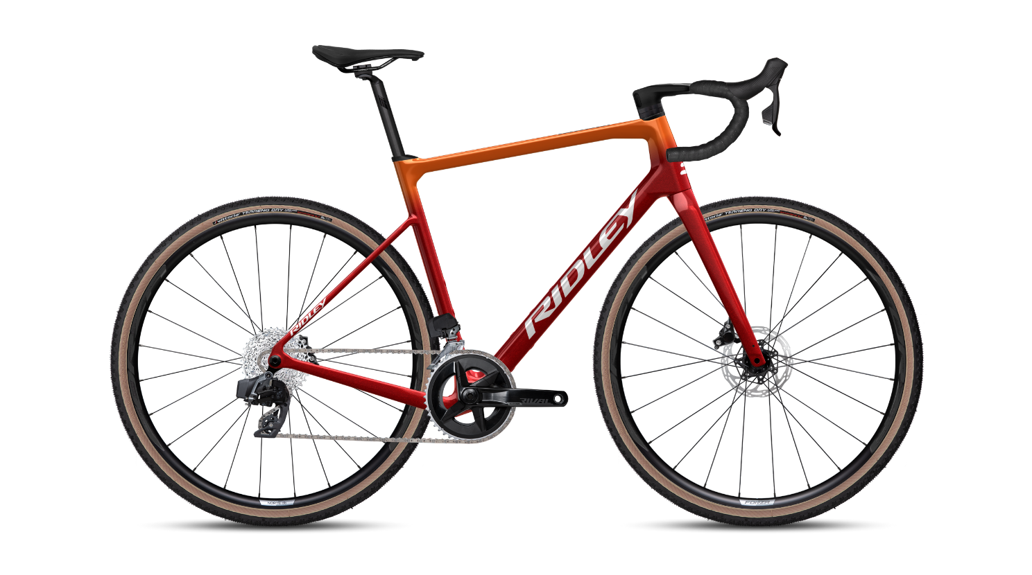 Ridley Grifn SRAM Rival XLPR 2x12, Red Orange 2024