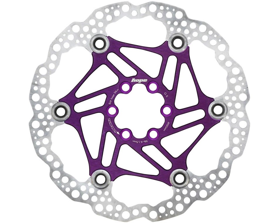 Brzdový kotouč Hope Floating Disc 180mm fialový