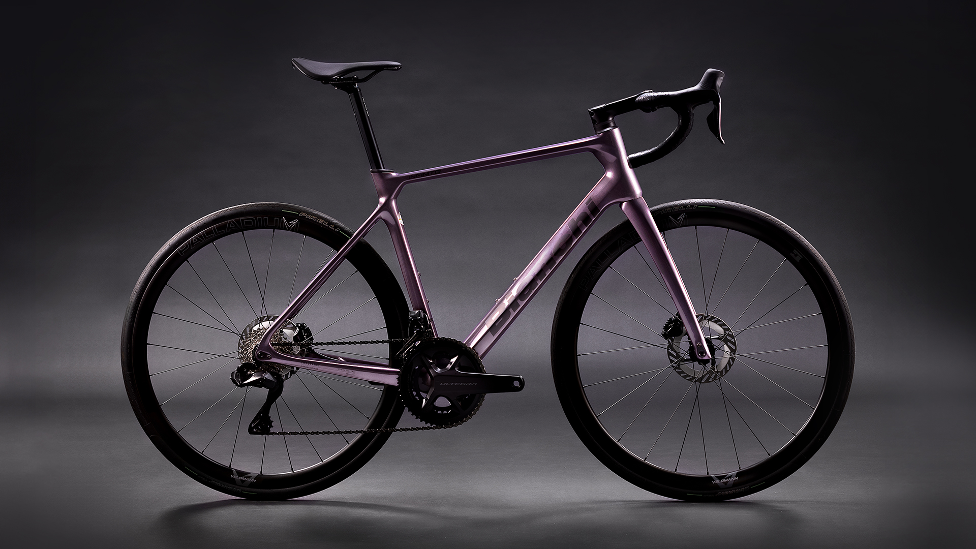 Bianchi Infinito 105 Di2 12s Velomann alloy - Purple black glossy decals 2026
