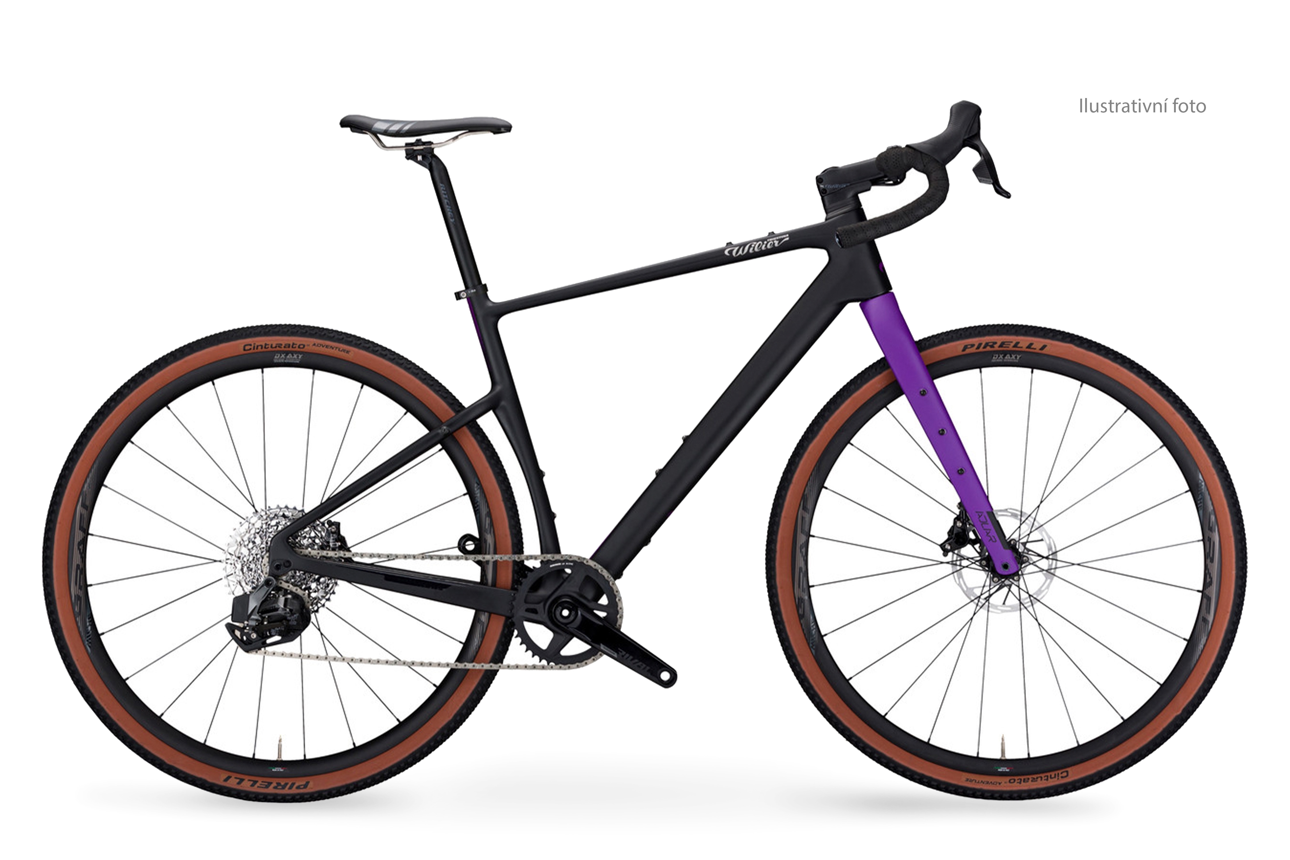 Wilier ADLAR Disc + GRX 1x12 + GRAFF black purple M