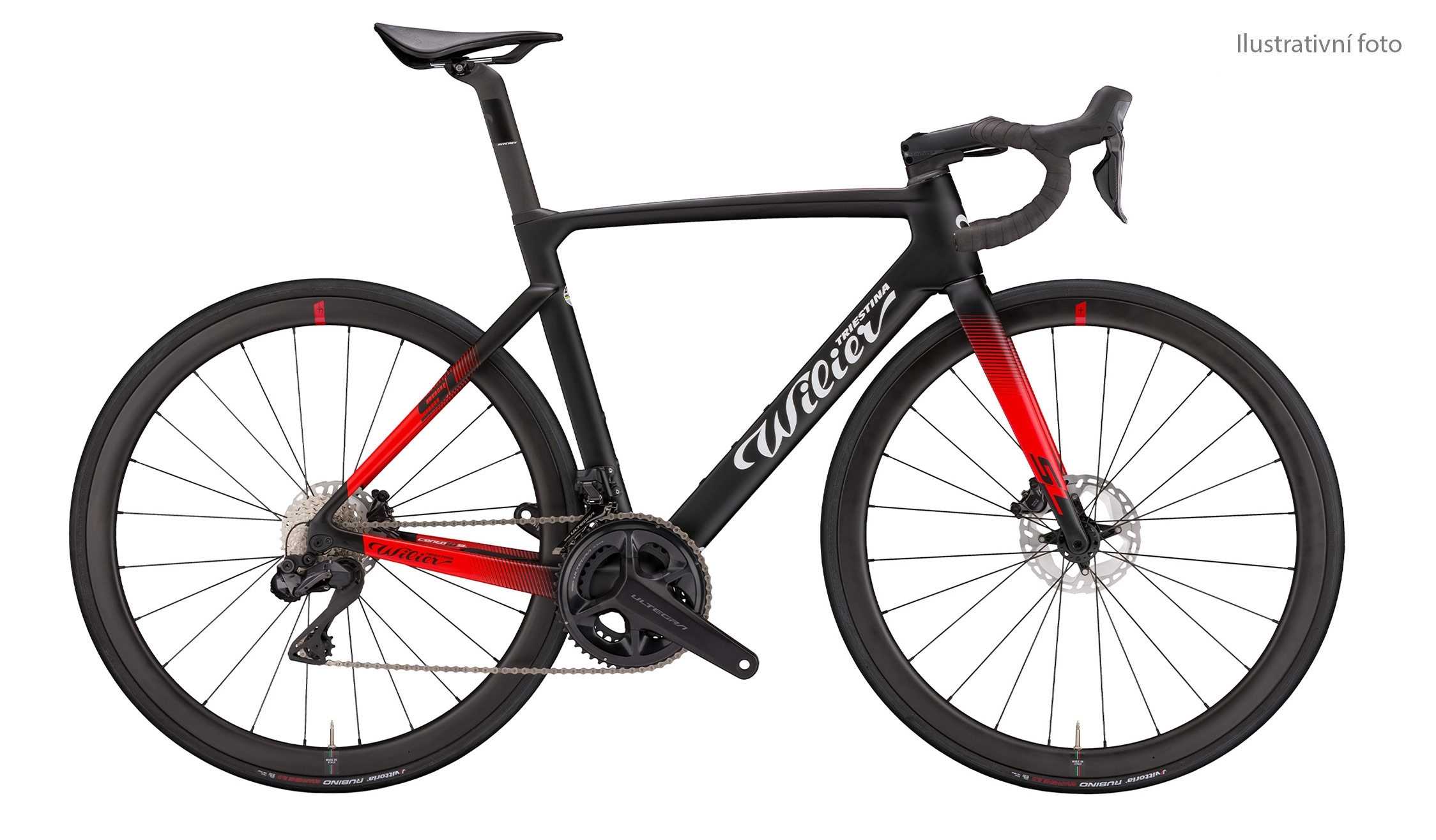 Wilier CENTO10 SL Disc+Chorus 2x12+NDR38 black red M