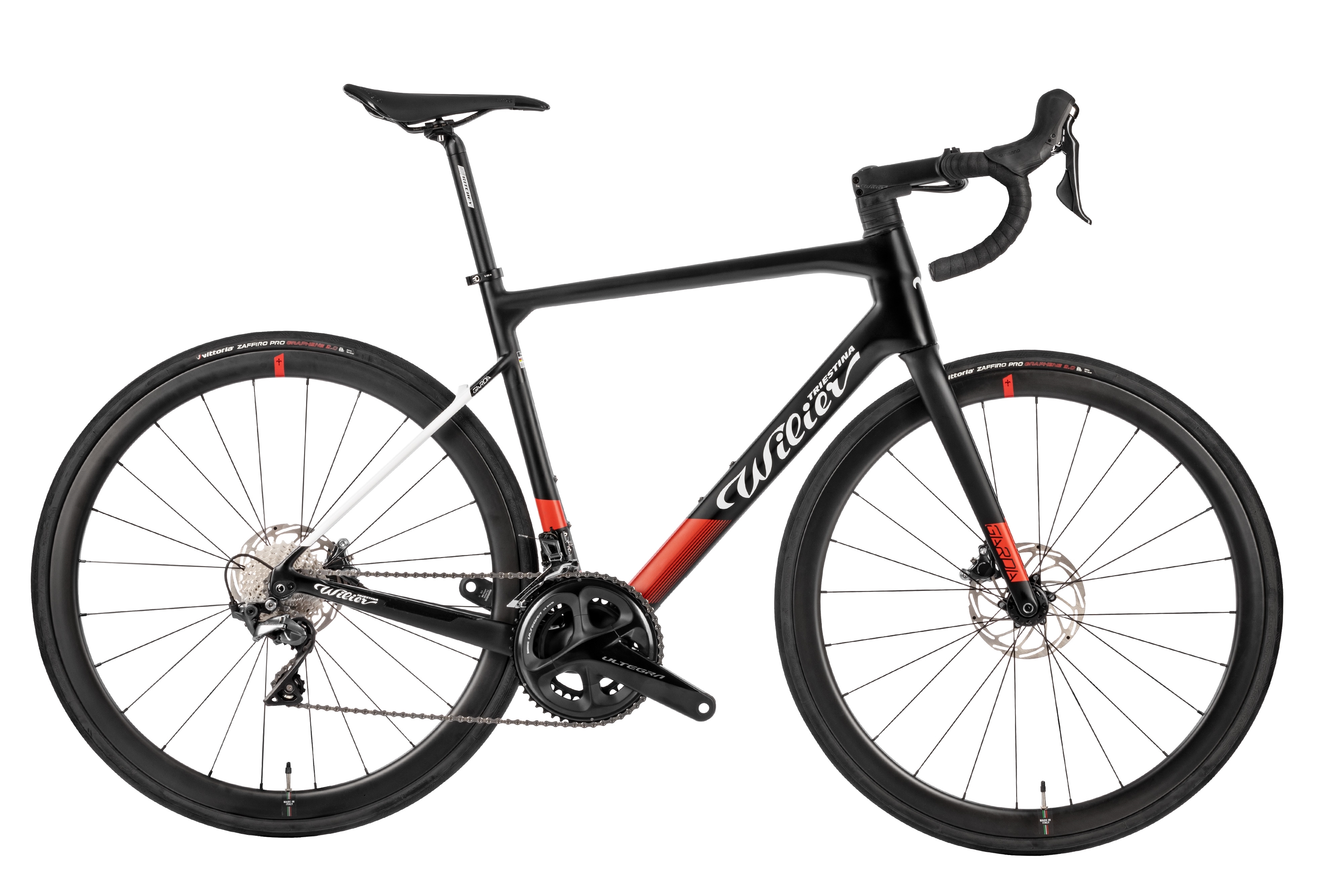kolo GARDA Disc+ULTEGRA 2x11+NDR38 black red