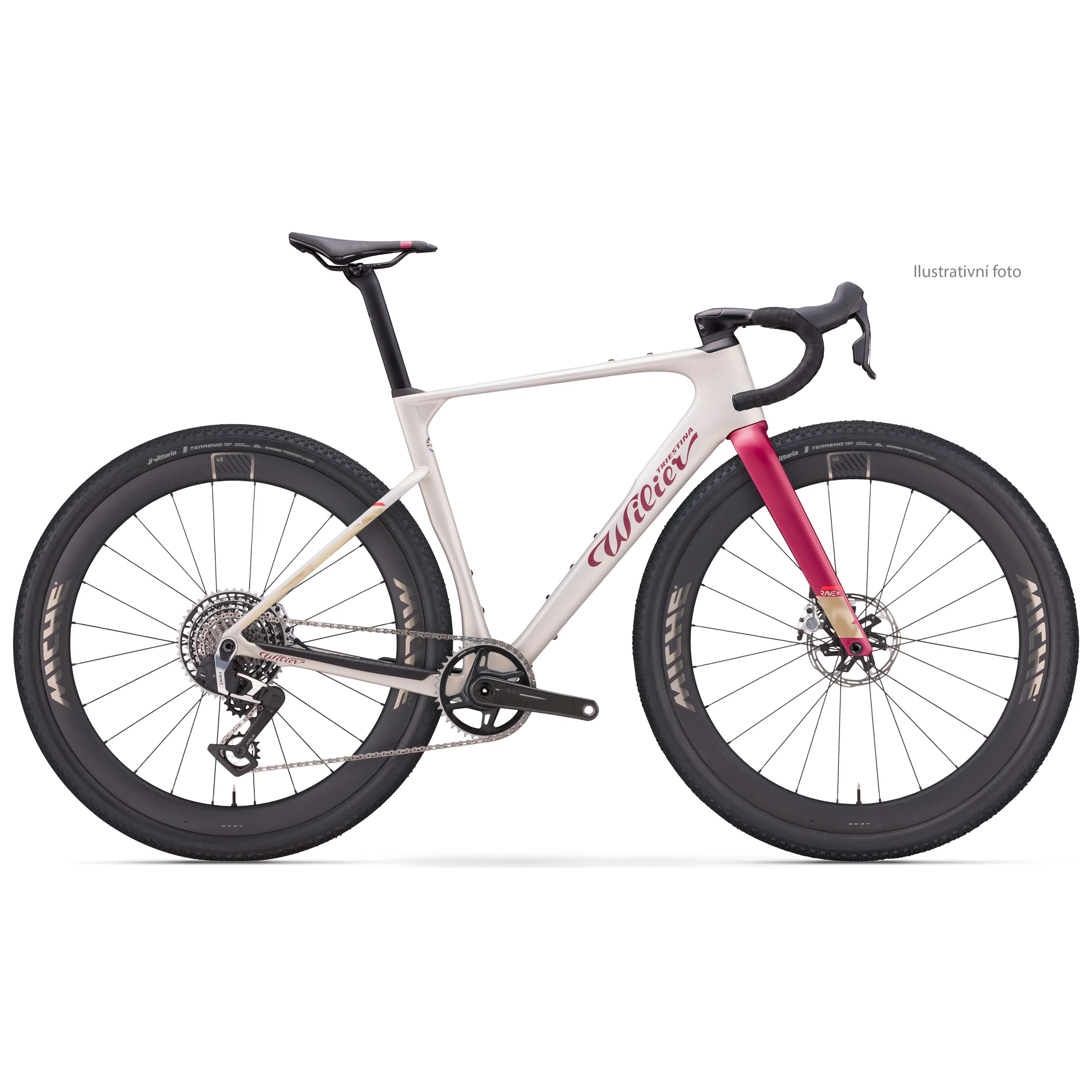 Wilier RAVE ID2 SRAM RIVAL XPLR AXS E1 1x13S MICHE GRAFF XL Byte Cream