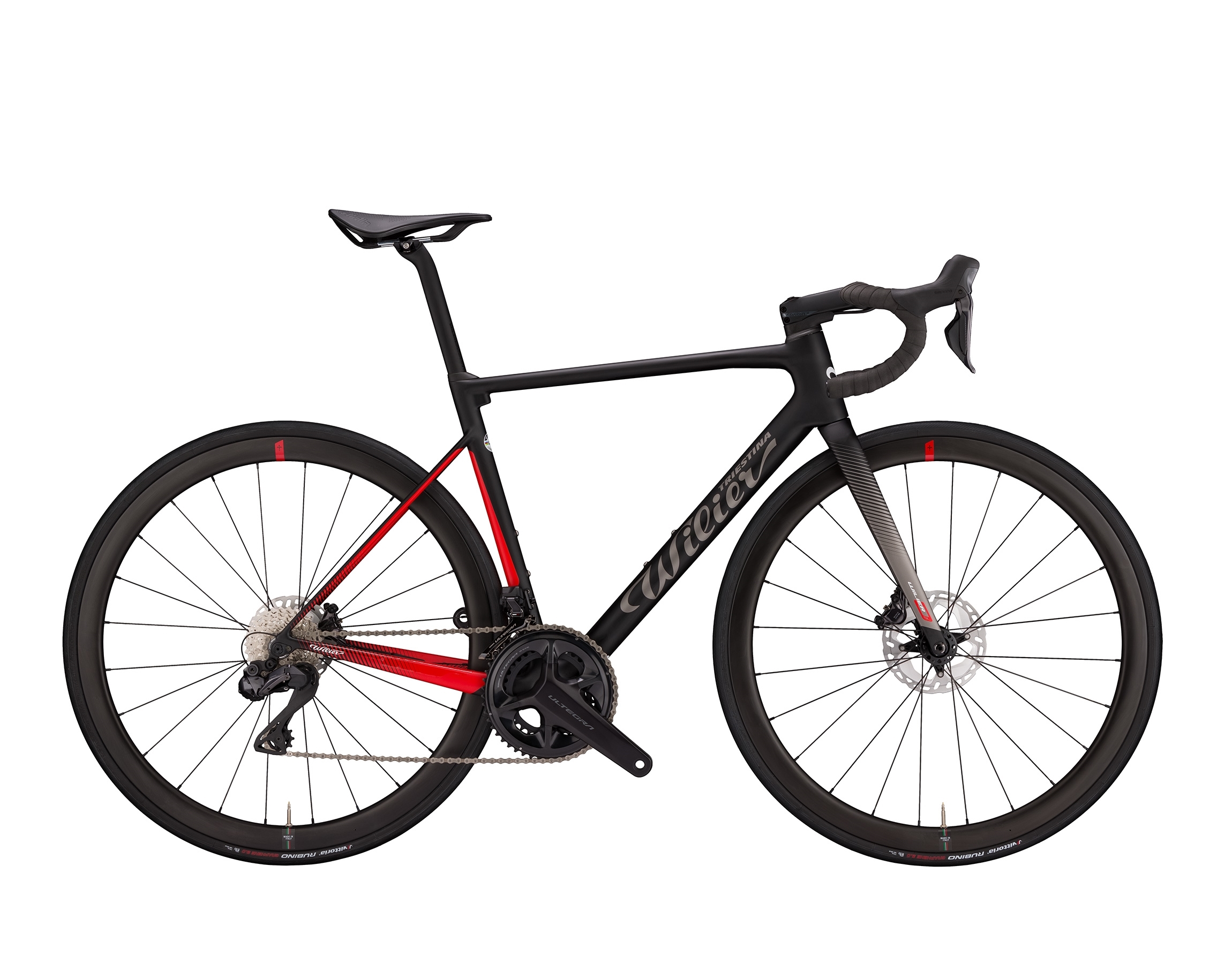 kolo ZERO SL+ULTEGRA Di2 2x12+NDR38 black red