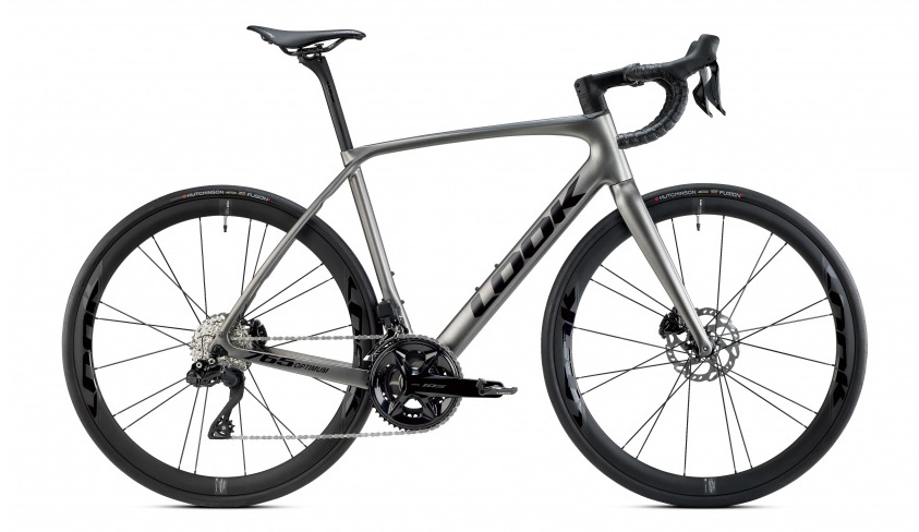 LOOK 765 Optimum 2 Disc Charcoal Metallic Black Satin 105 Di2 Look R38D Wheel - XS/47 cm