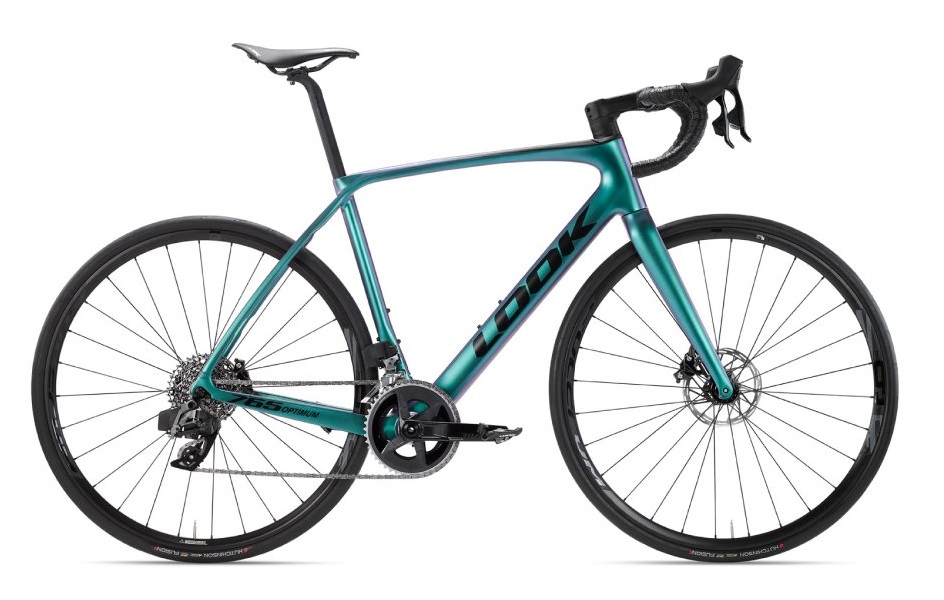 LOOK 765 Optimum 2 Disc Chameleon Green Blue Mat Rival Etap Fulcrum Racing 900 - XS