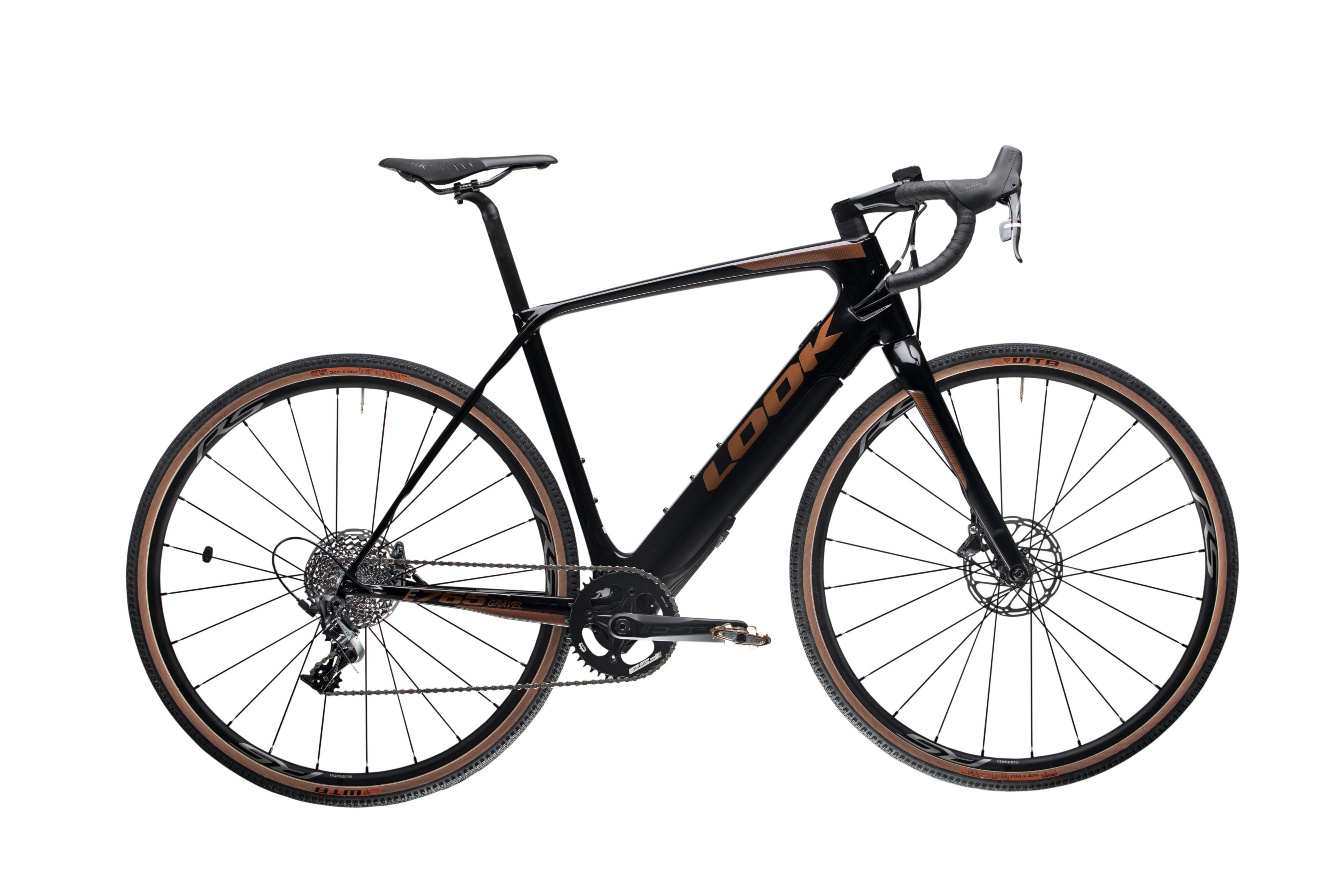 LOOK E 765 Gravel Opt Metallic Blue Dark Bronze Glossy Force 1X11 Shimano Wh-RS 370 - XL