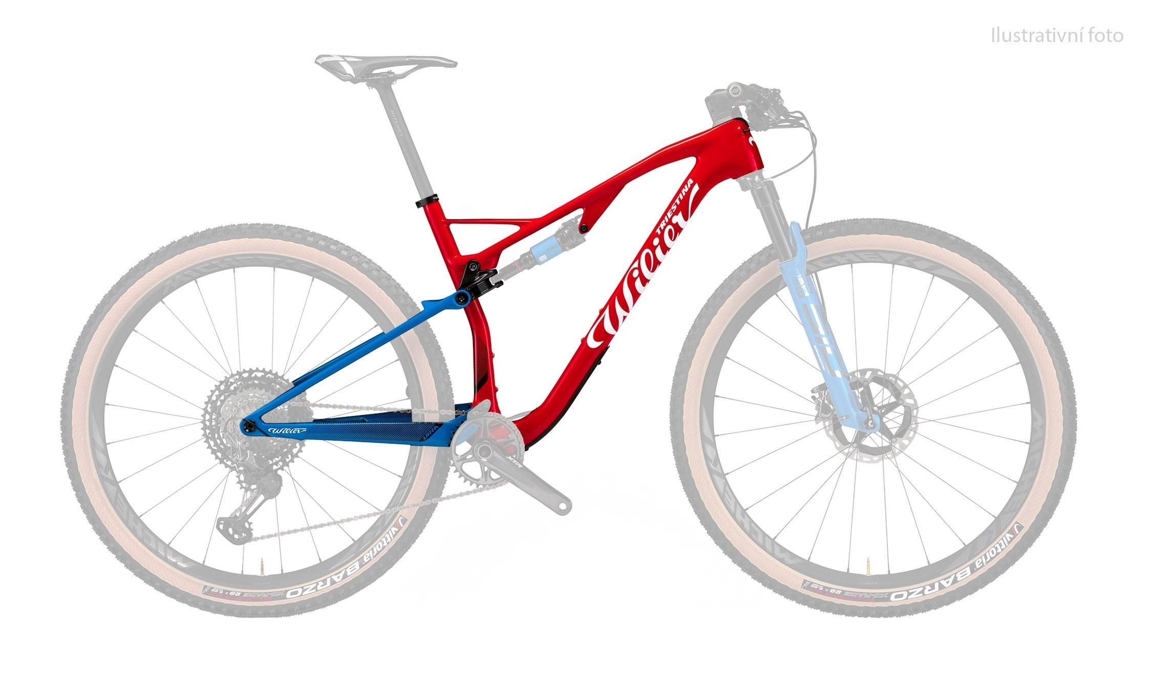 Rámová sada WILIER URTA SLR + tlumič SID red XL