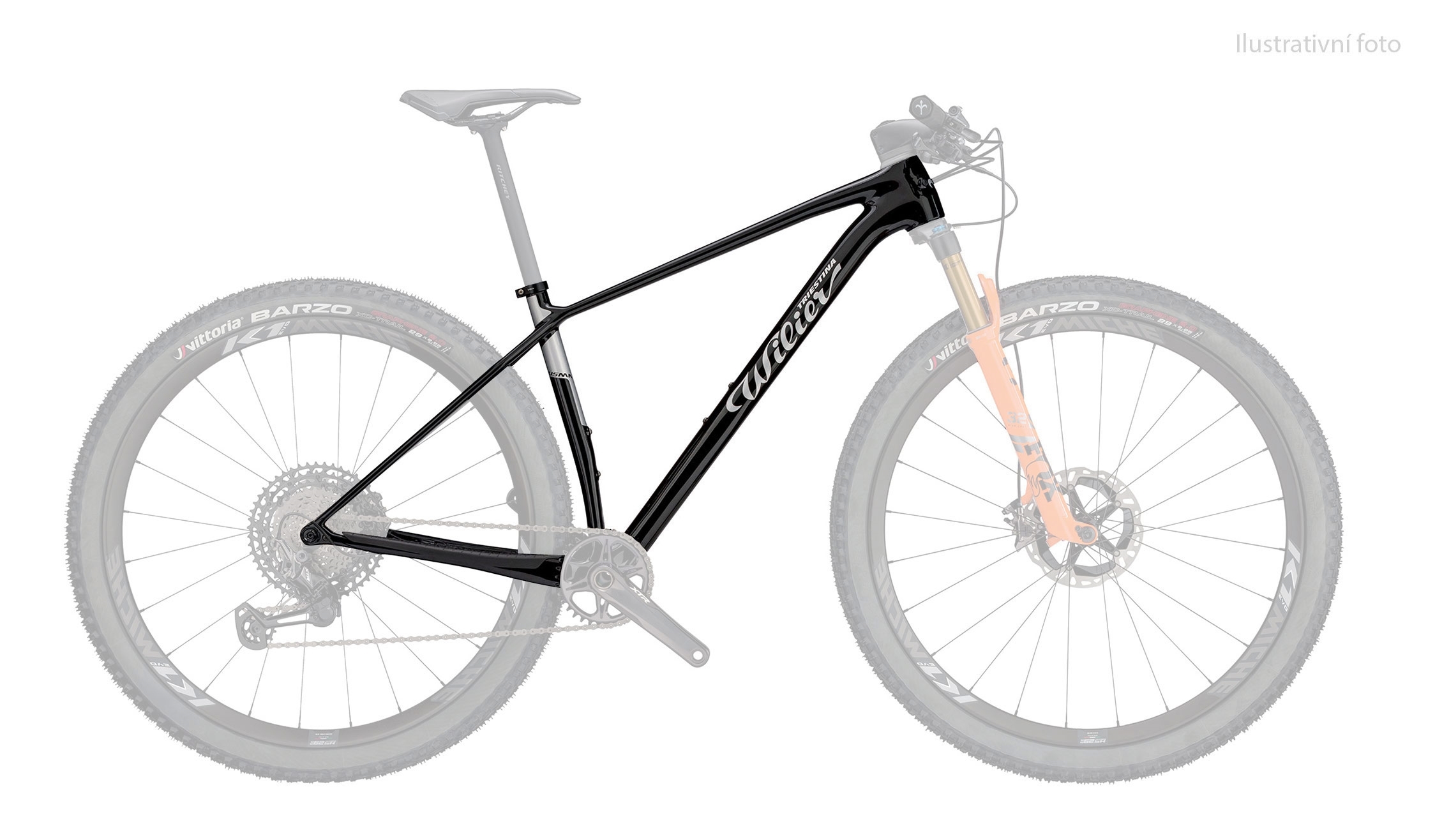 Rámová sada Wilier USMA SLR black silver S