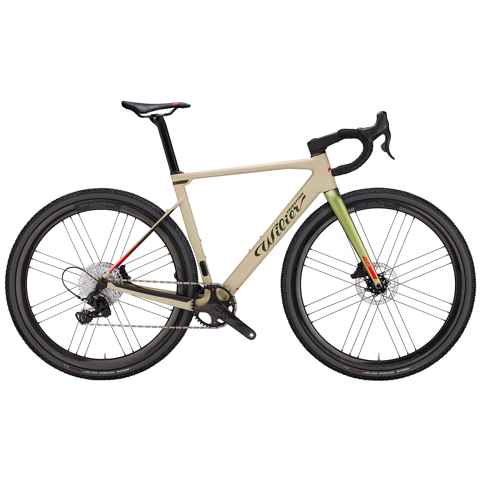 Wilier RAVE SLR Disc + RIVAL XPLR + GRAFF sand/green 2023 M