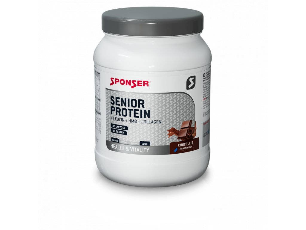 Sponser Senior Protein - Proteinový nápoj s kolagenem - Chocolate 455g