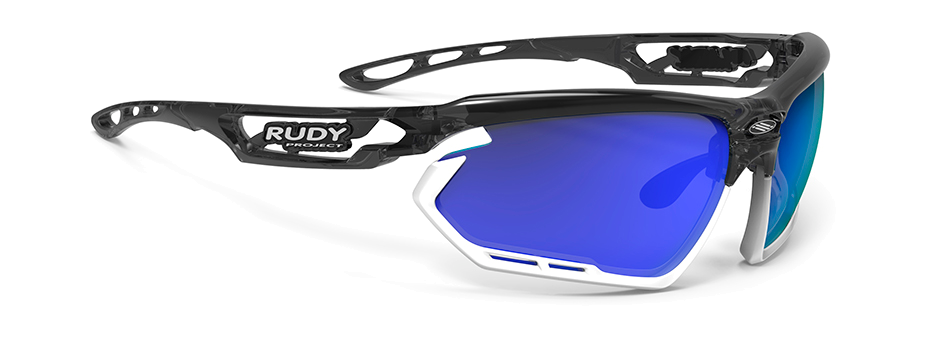 Brýle Rudy Project Fotonyk Crystal Graphite / White Multilaser Blue