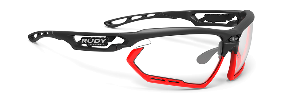 Brýle Rudy Project Fotonyk Black Red / ImpactX Photochromic 2 Black