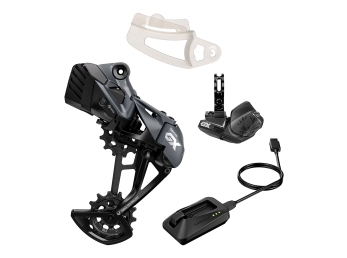Upgrade Kit SRAM GX Eagle AXS (přehazovačka s baterií, páčka, nabíječka, Chain Gap)