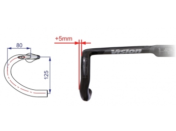 Řidítka VISION Metron 4D Flat M.A.S. 400mm