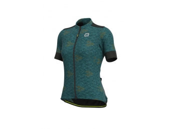 Letní cyklistický dres ALÉ OFF-ROAD GRAVEL JOSHUA LADY Grey-Green - Velikost S