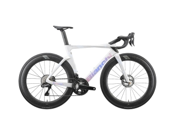 Bianchi Oltre PRO NEW Force eTap AXS E1 12sp - Quarq Bianco California / perlato