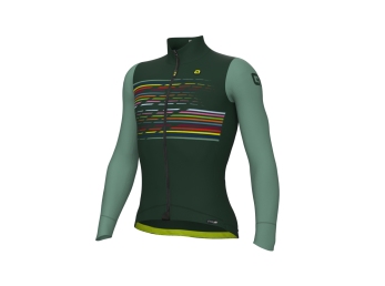 Zateplený cyklistický dres ALÉ pánský LOGO PR-S green