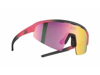 Brýle NEON ARROW 2.0 SMALL, rámeček CRYSTAL PINK BLACK MAT, skla MIRROR VIOLET CAT 3