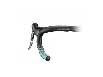 CICLOVATION omotávka Leather Touch Fusion černá/tyrkys Bianchi